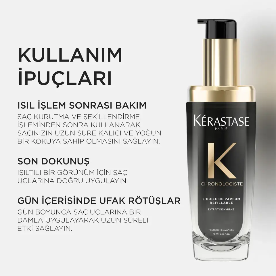 Kerastase Chronologiste L'Huile de Parfum Yeniden Doldurulabilir Saç Yağı 75 ml