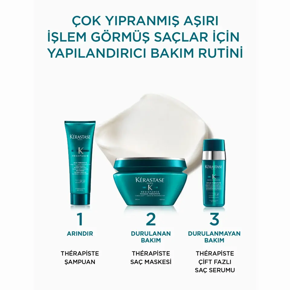 Kerastase Resistance Therapist Serum Therapiste Çok Yıpranmış ve Aşırı İşlem Görmüş Saçlar için Onarıcı Serum 30 ml