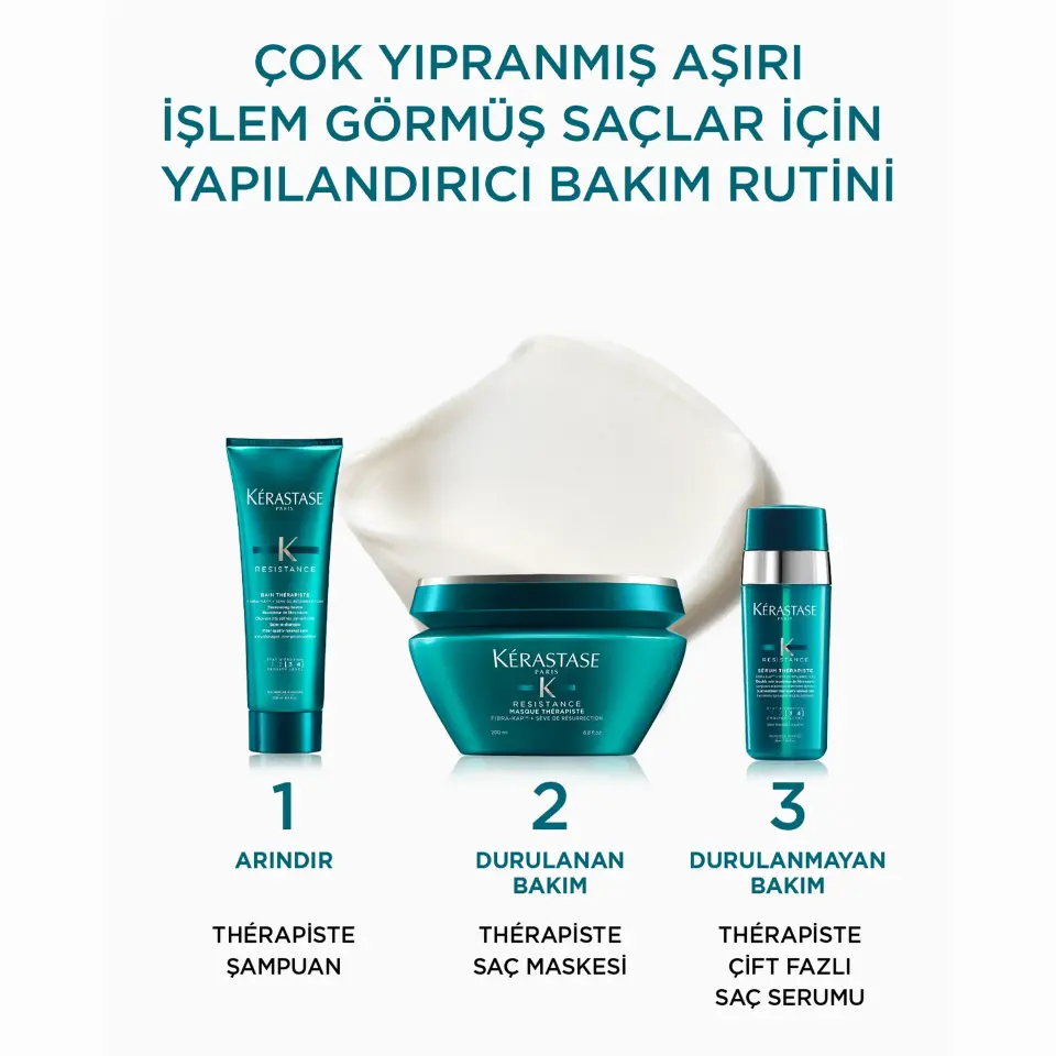 Kerastase Resistance Therapist Bain Therapiste Çok Yıpranmış ve Aşırı İşlem Görmüş Saçlar için Onarıcı Şampuan 250 ml