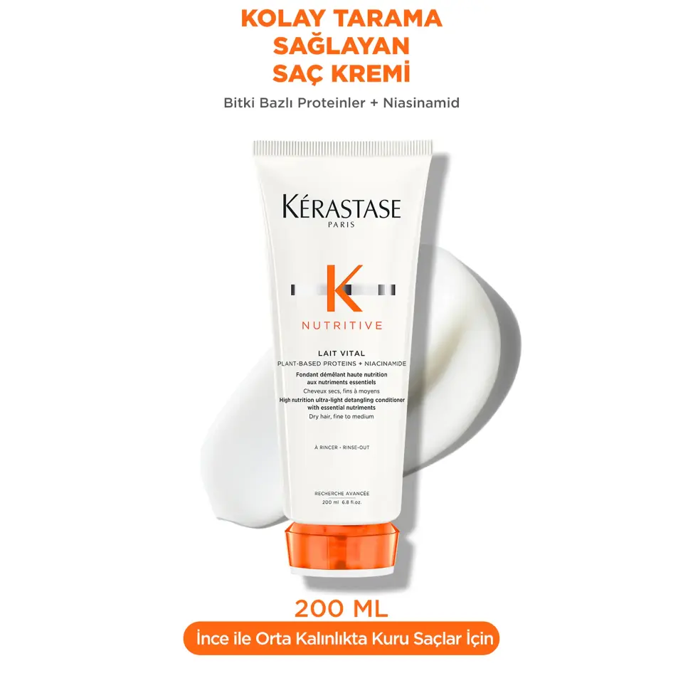 Kerastase Nutritive Lait Vital Kuru Saçlar için Saç Kremi 200 ml