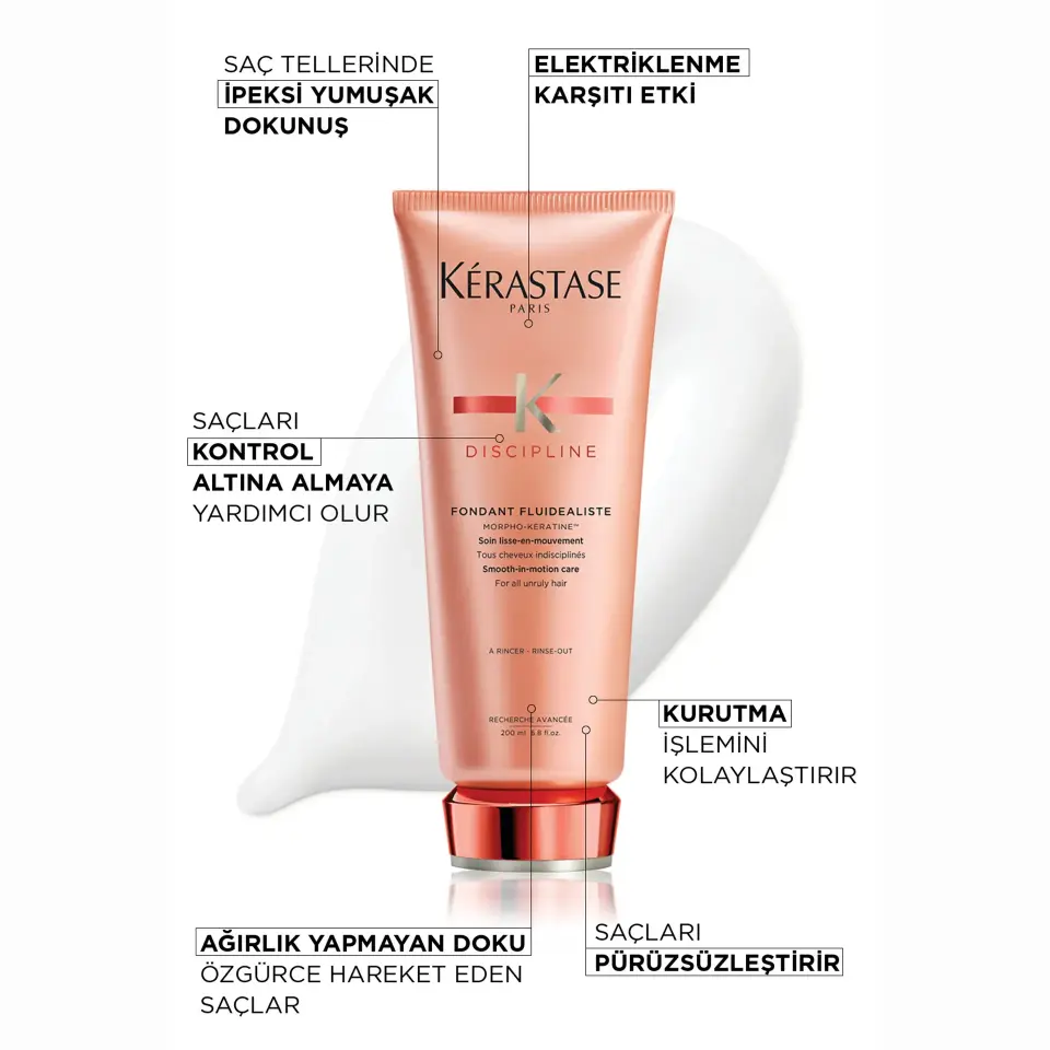 Kerastase Discipline Fondant Fluidealiste Elektriklenme Karşıtı Bakım Kremi 200 ml