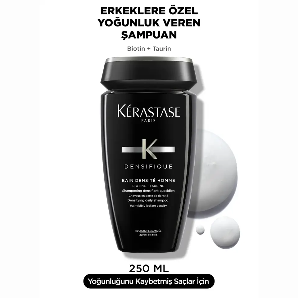 Kerastase Densifique Bain Densite Homme Erkekler İçin Yoğunluk Kazandıran Şampuan 250 ml