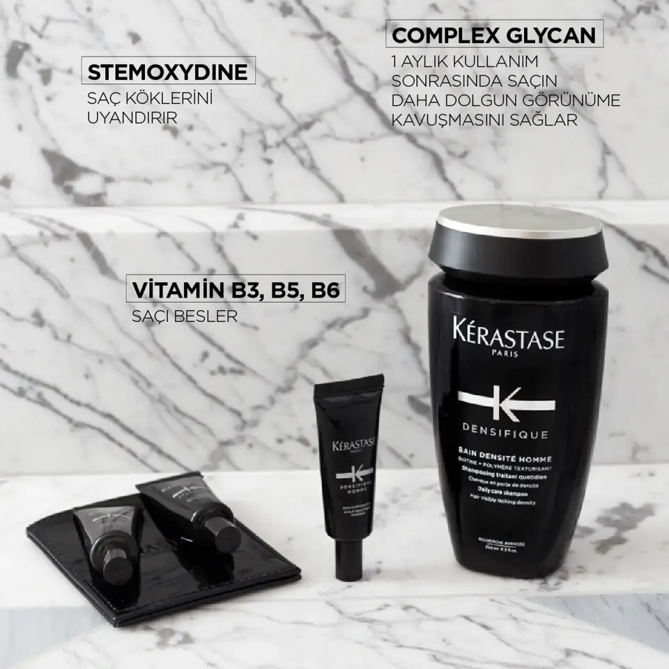 Kerastase Densifique Bain Densite Homme Erkekler İçin Yoğunluk Kazandıran Şampuan 250 ml
