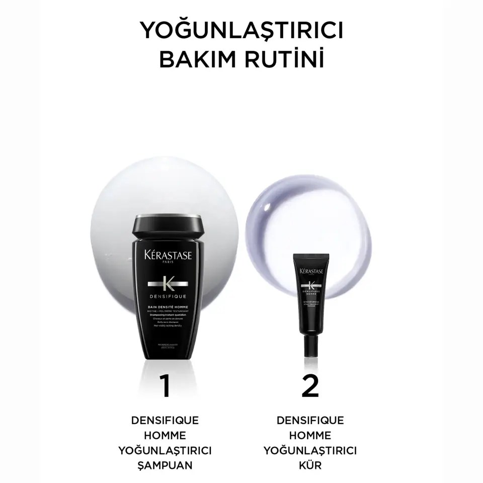 Kerastase Densifique Bain Densite Homme Erkekler İçin Yoğunluk Kazandıran Şampuan 250 ml