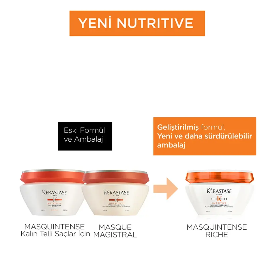 Kerastase Nutritive Masquintense Riche Derin Besleme Sağlayan Yoğun Saç Maskesi 200 ml