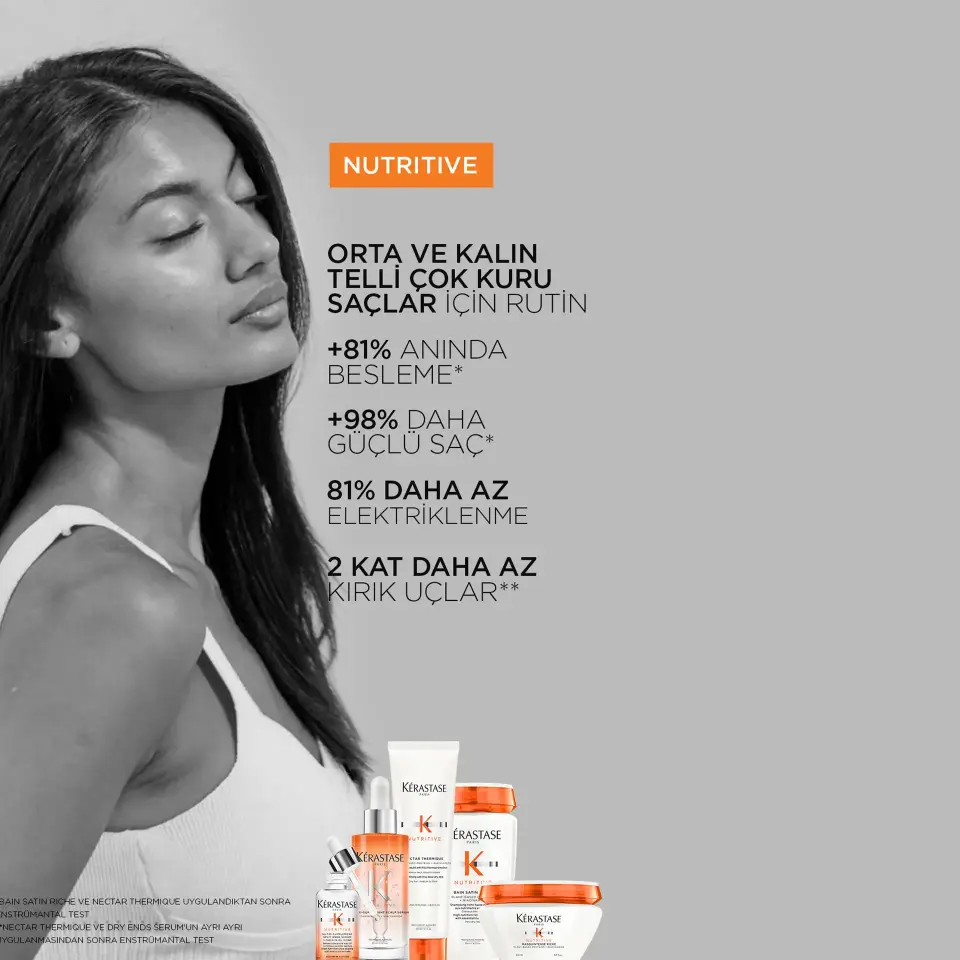 Kerastase Nutritive Masquintense Riche Derin Besleme Sağlayan Yoğun Saç Maskesi 200 ml