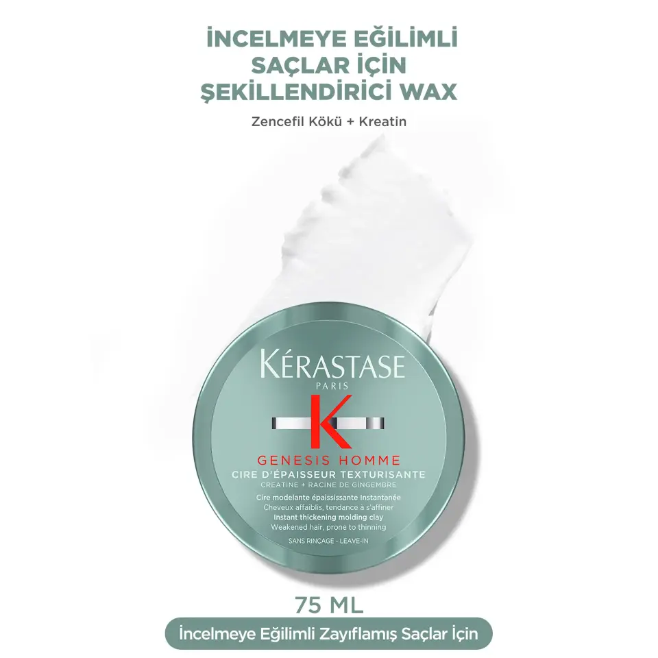 Kerastase Genesis Homme Şekillendirici Wax 75 ml