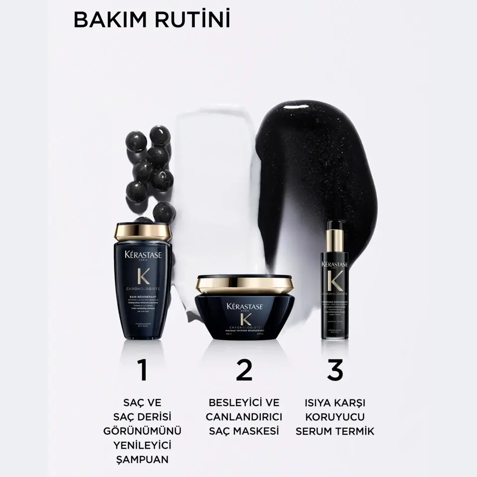 Kerastase Chronologiste Thermique Regenerant Yenileyici Isıya Karşı Koruyucu Durulanmayan Bakım Kremi 150 ml