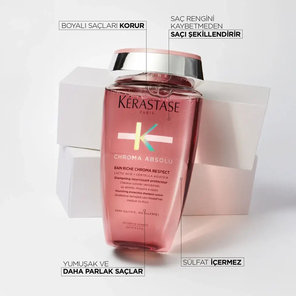 Kerastase Chroma Absolu Bain Riche Boyalı Saçlar için Besleyici ve Koruyucu Şampuan 250 ml
