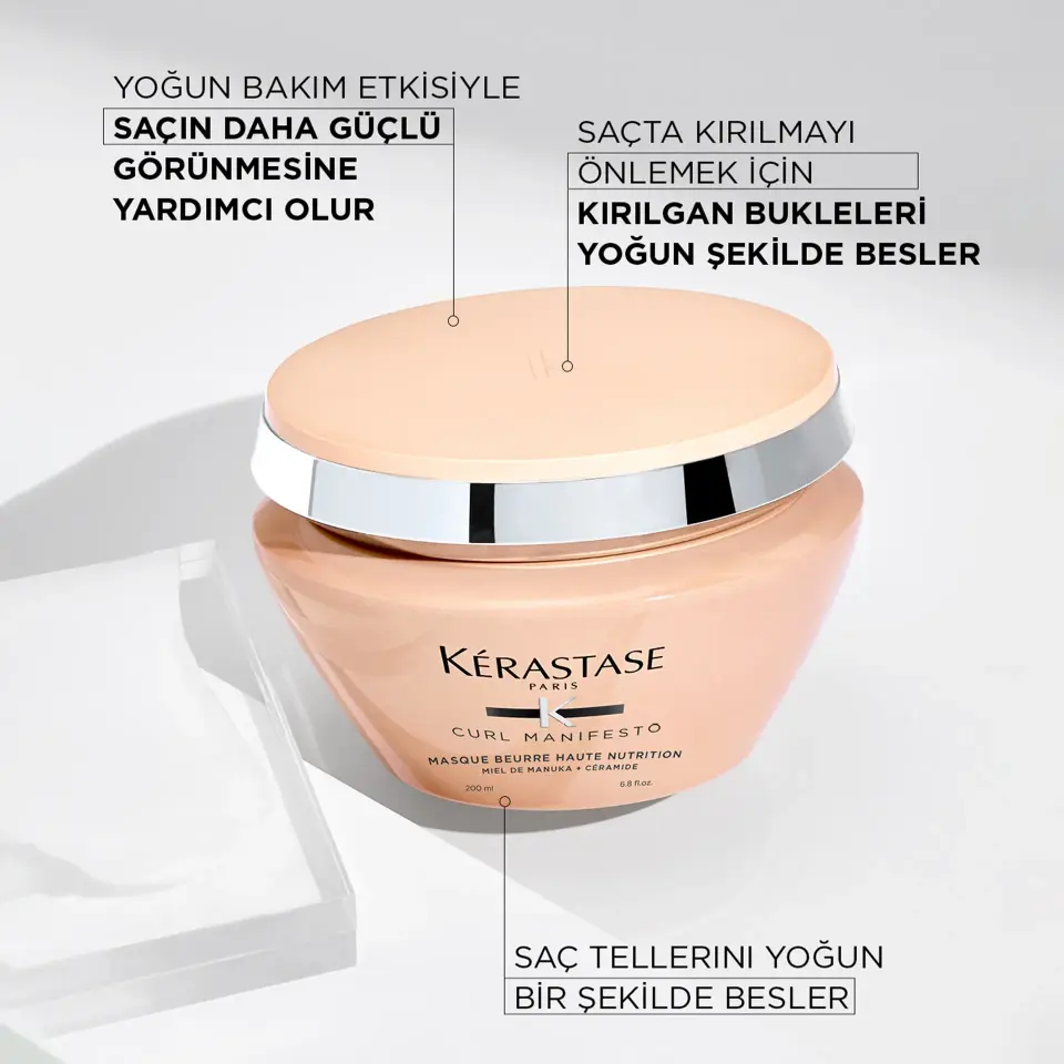 Kerastase Curl Manifesto Masque Beurre Haute Nutrition Kıvırcık Saçlar İçin Maske 200 ml