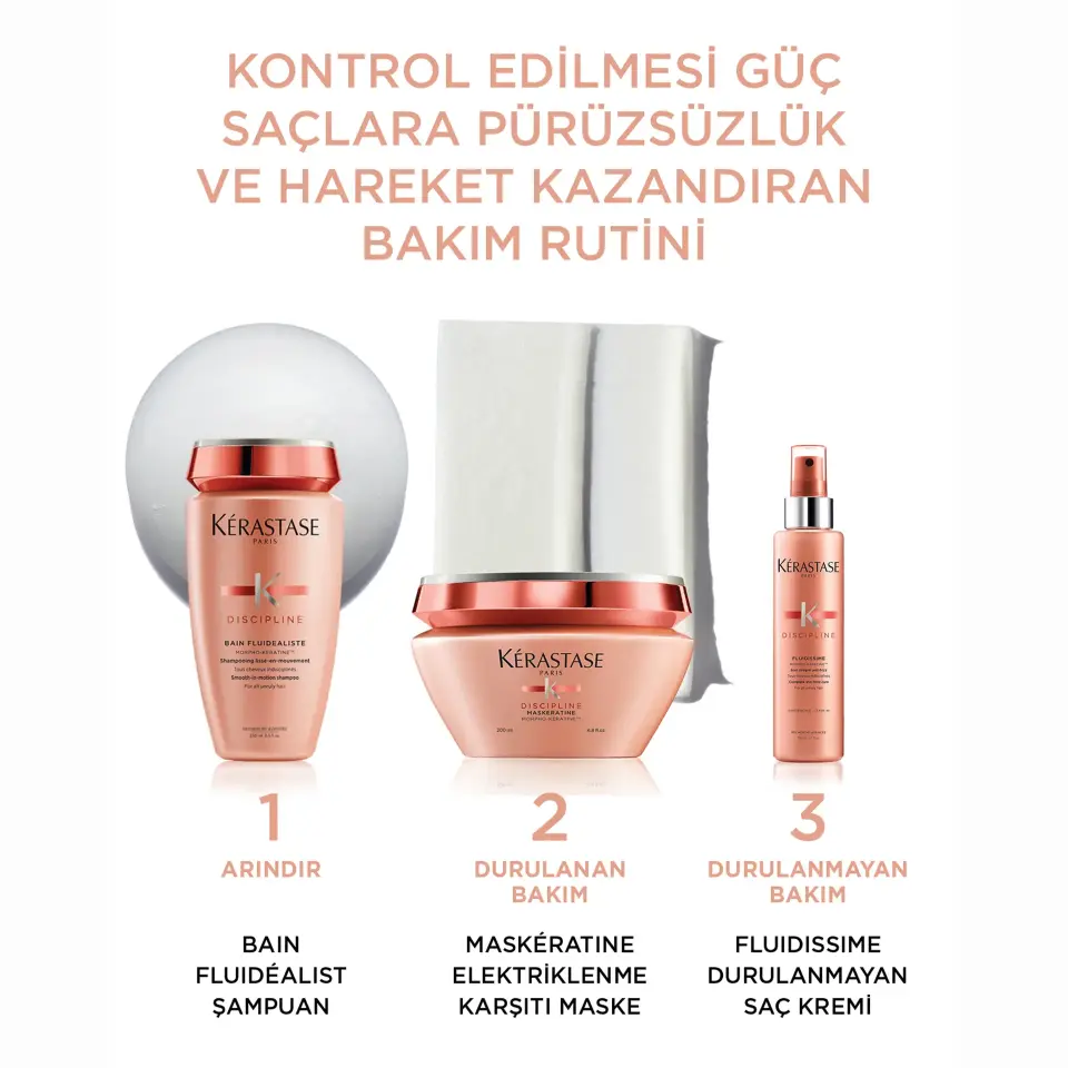 Kerastase Discipline Bain Fluidealiste Kolay Şekillendirme Sağlayan ve Elektriklenme Karşıtı Şampuan 250 ml