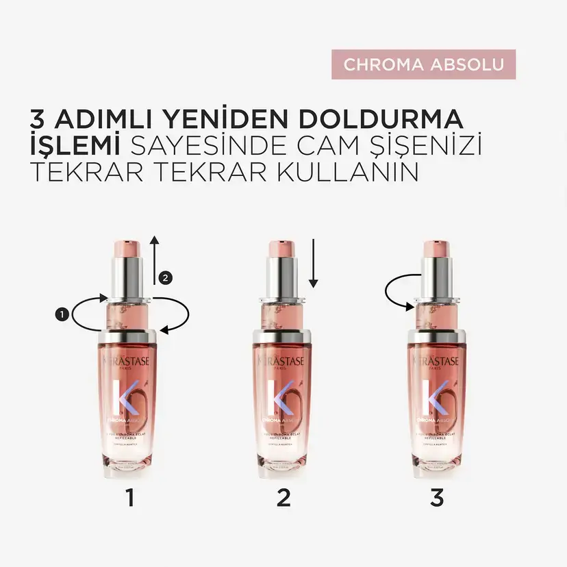 Kerastase Chroma Absolu L'Huile Chroma Eclat Saç Yağı Yeniden Doldurulabilir 75 ml