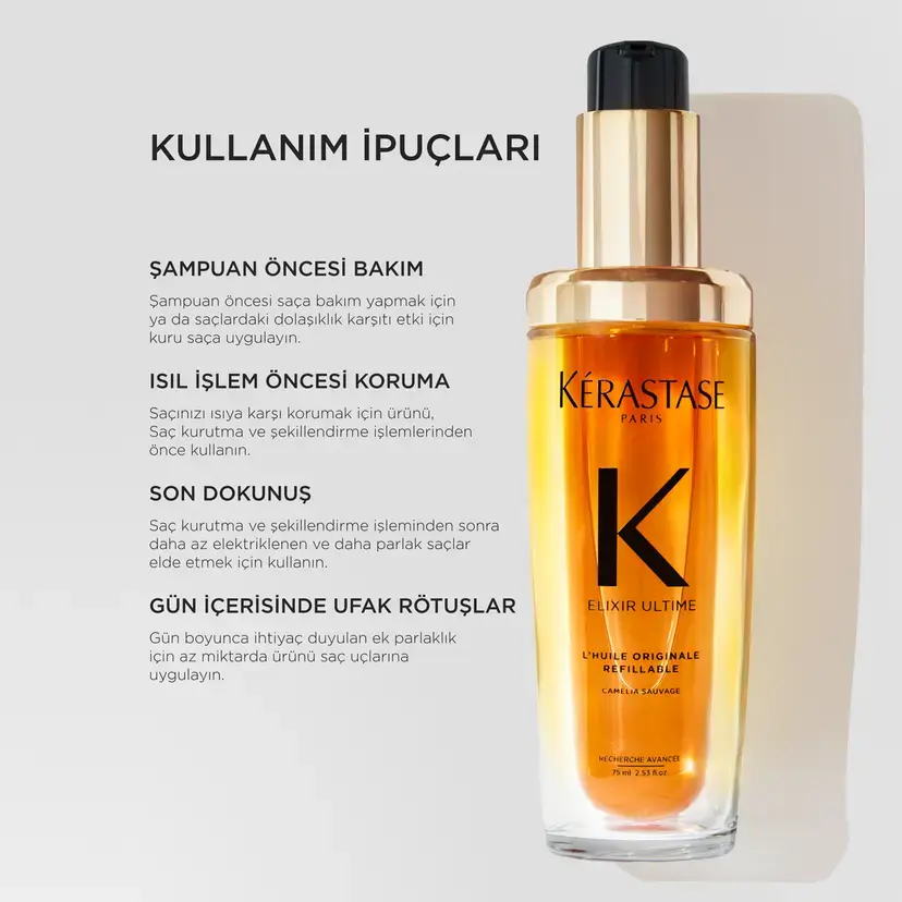 Kerastase Elixir Ultime L'Huile Originale Saç Yağı Refill 75 ml