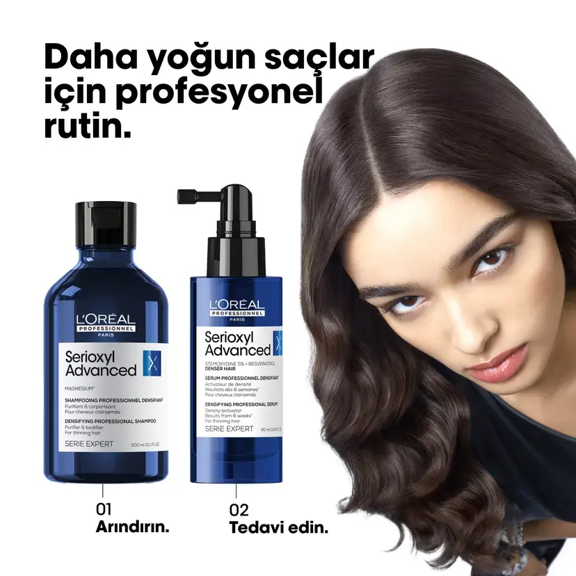 Loreal Professionnel Paris Serie Expert Serioxyl Advanced İncelmiş Saç Telleri için Yoğunluk Kazandıran Serum 90 ml