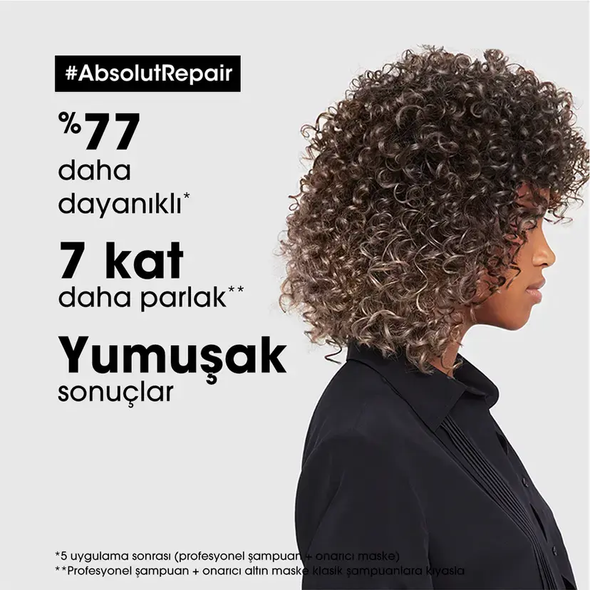 Loreal Professionnel Paris Serie Expert Absolut Repair Golden Yıpranmış Saçlar için Onarıcı Altın Maske 250 ml