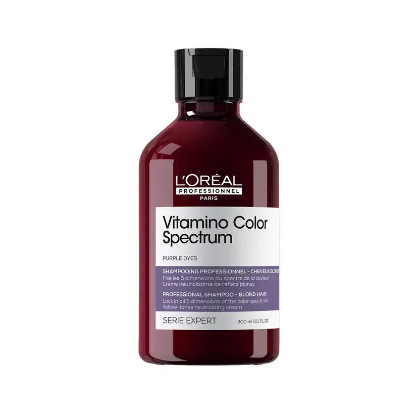 Loreal Professionnel Paris Serie Expert Vitamino Color Spectrum Sarı Saçlar İçin Sarı Tonlarını Nötralize Edici Mor Şampuan 300 ml
