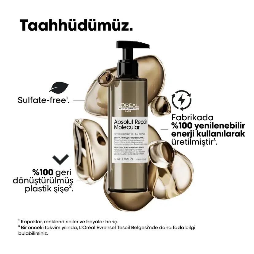 Loreal Professionnel Paris Serie Expert Absolut Repair Molecular Tüm Yıpranmış Saçlar İçin Durulanan Serum 250 ml