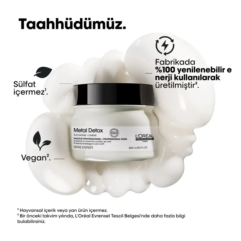 Loreal Professionnel Paris Serie Expert Metal Detox Renkli ve Açıcı ile İşlem Görmüş Saçlar İçin Metal Karşıtı Koruyucu Maske 250 ml