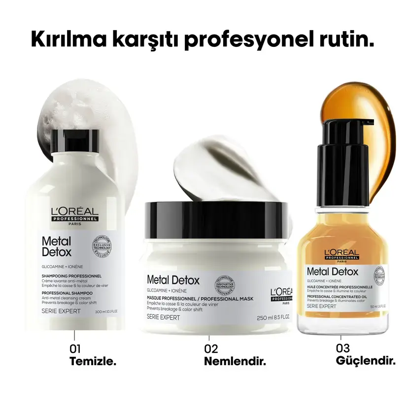 Loreal Professionnel Paris Serie Expert Metal Detox Renkli ve Açıcı ile İşlem Görmüş Saçlar İçin Metal Karşıtı Koruyucu Maske 150 ml