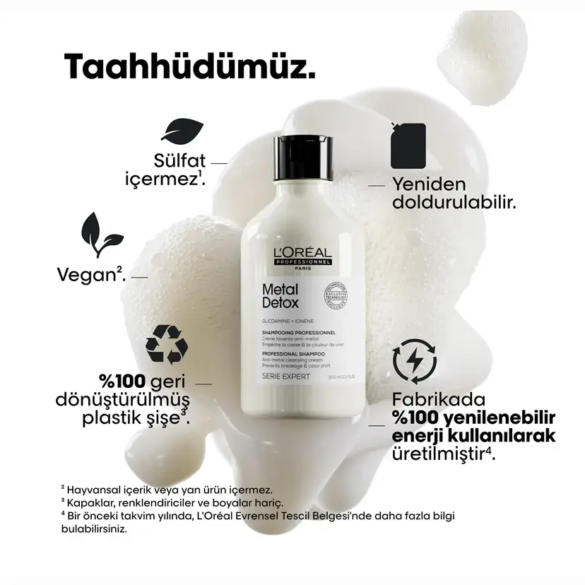 Loreal Professionnel Paris Serie Expert Metal Detox Renkli ve Açıcı ile İşlem Görmüş Saçlar İçin Metal Karşıtı Arındırıcı Şampuan 300 ml
