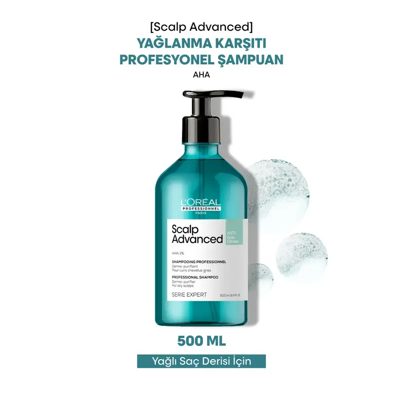 Loreal Professionnel Paris Serie Expert Scalp Advanced Yağlanma Karşıtı Profesyonel Şampuan 500 ml