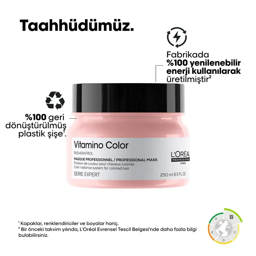 Loreal Professionnel Paris Serie Expert Vitamino Color Boyalı Saçlar için Renk Koruyucu Maske 250 ml